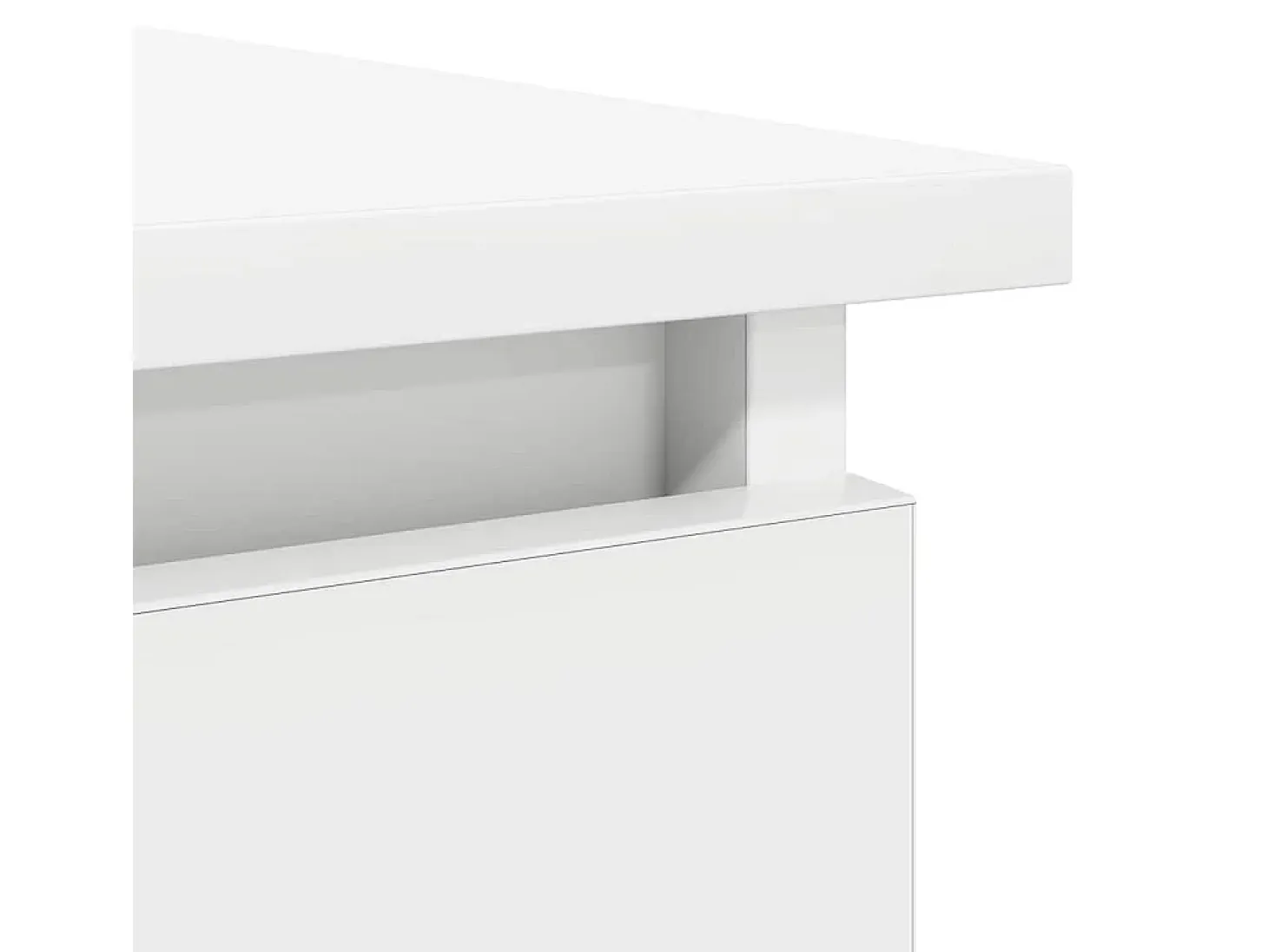 Consola con cajones blanca 85,5x38,5x74,5 cm