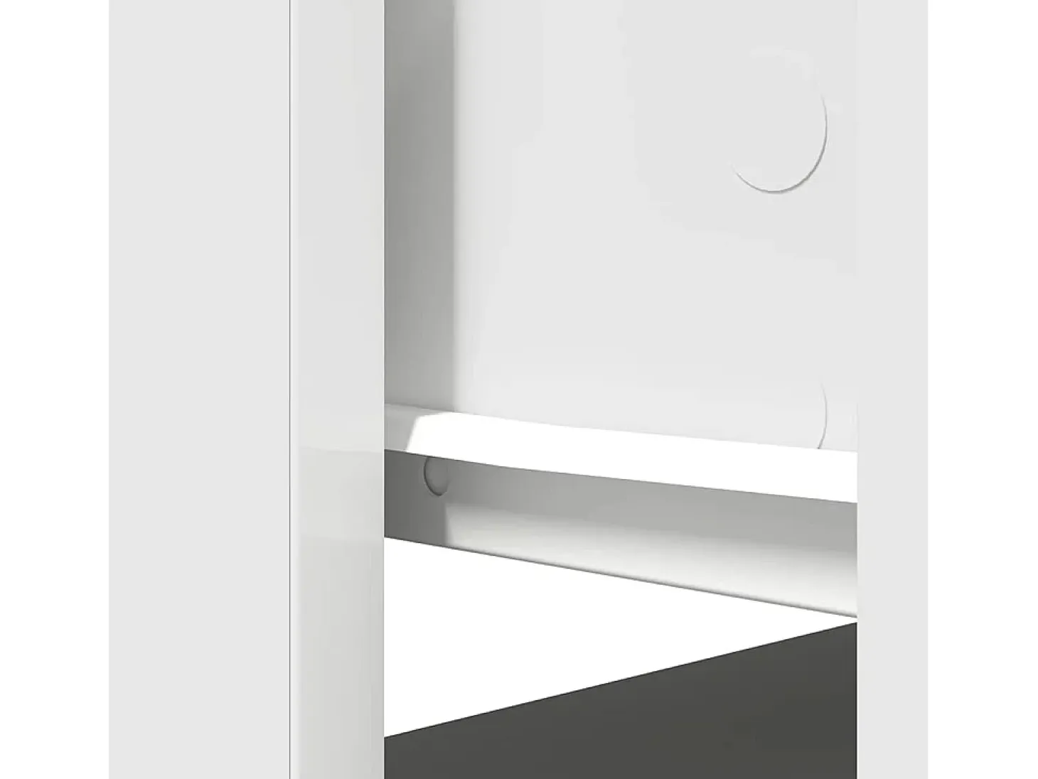 Consola con cajones blanca 85,5x38,5x74,5 cm