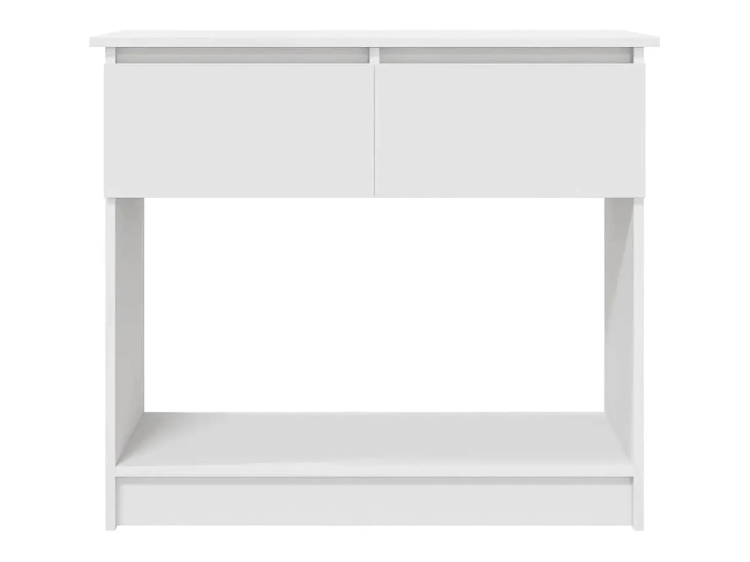 Consola con cajones blanca 85,5x38,5x74,5 cm