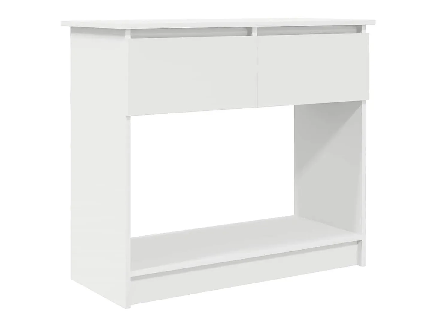 Consola con cajones blanca 85,5x38,5x74,5 cm