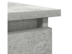 Consola con cajones, gris hormigón, 85,5x38,5x74,5 cm