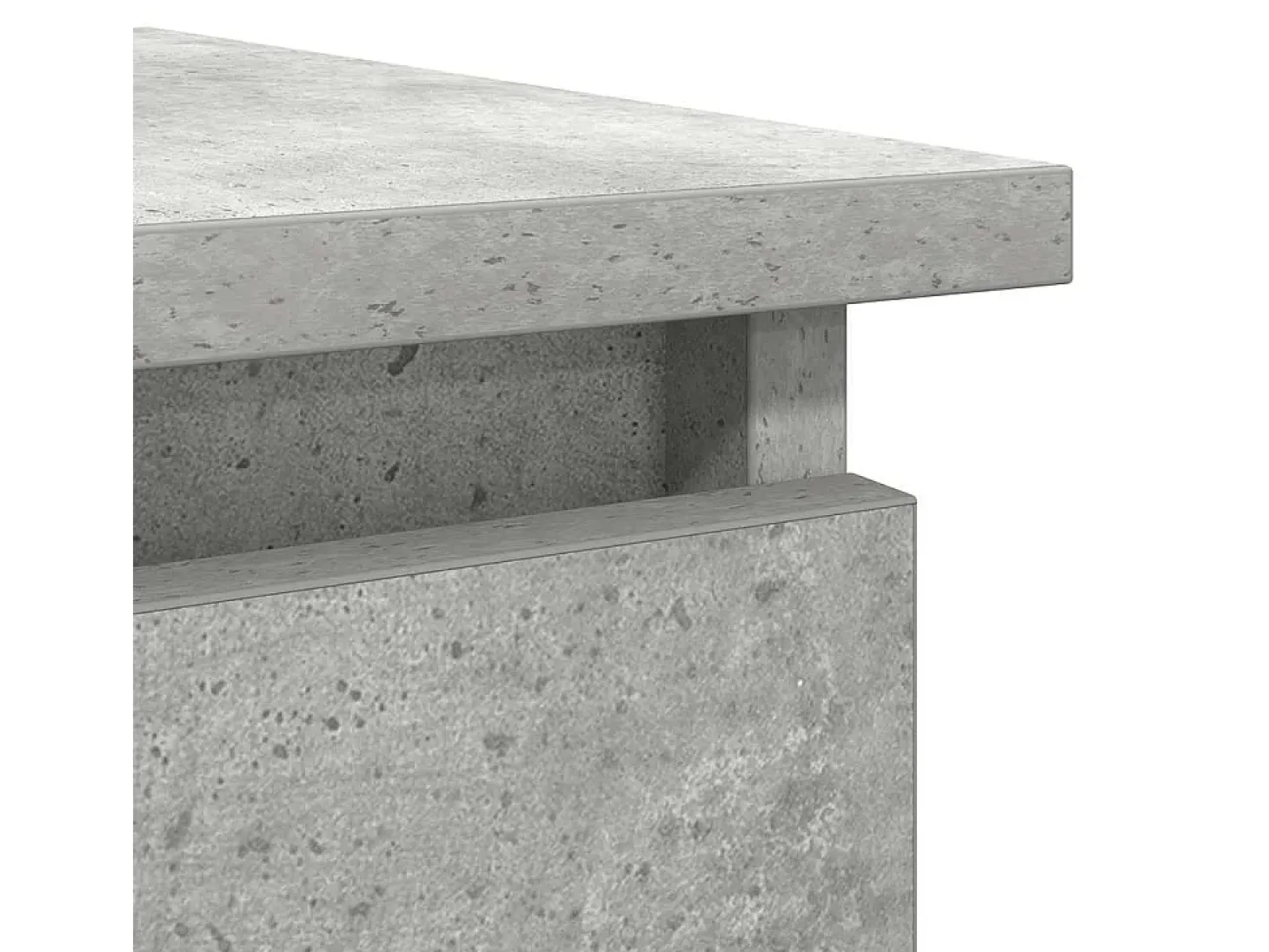 Consola con cajones, gris hormigón, 85,5x38,5x74,5 cm