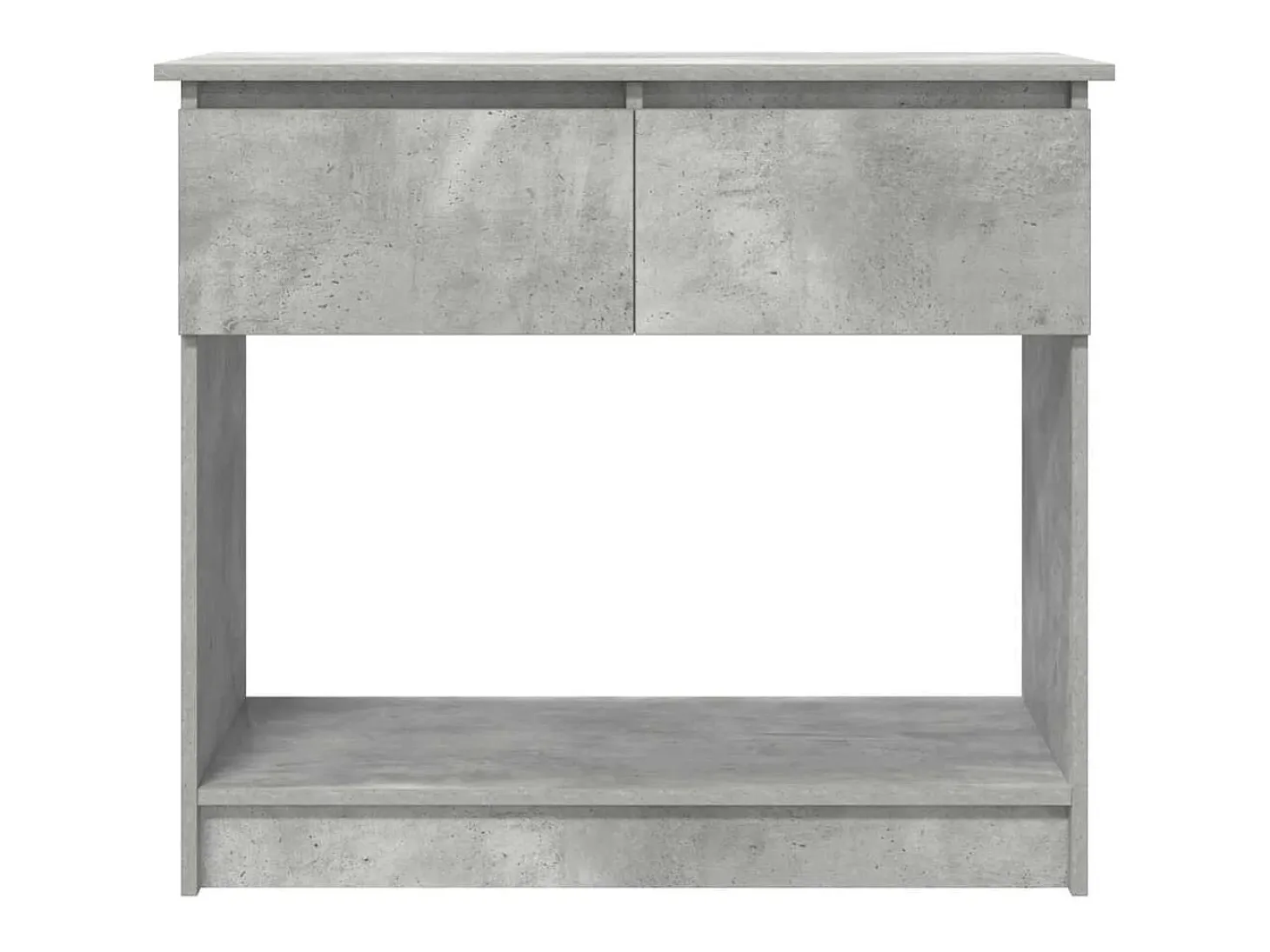 Consola con cajones, gris hormigón, 85,5x38,5x74,5 cm