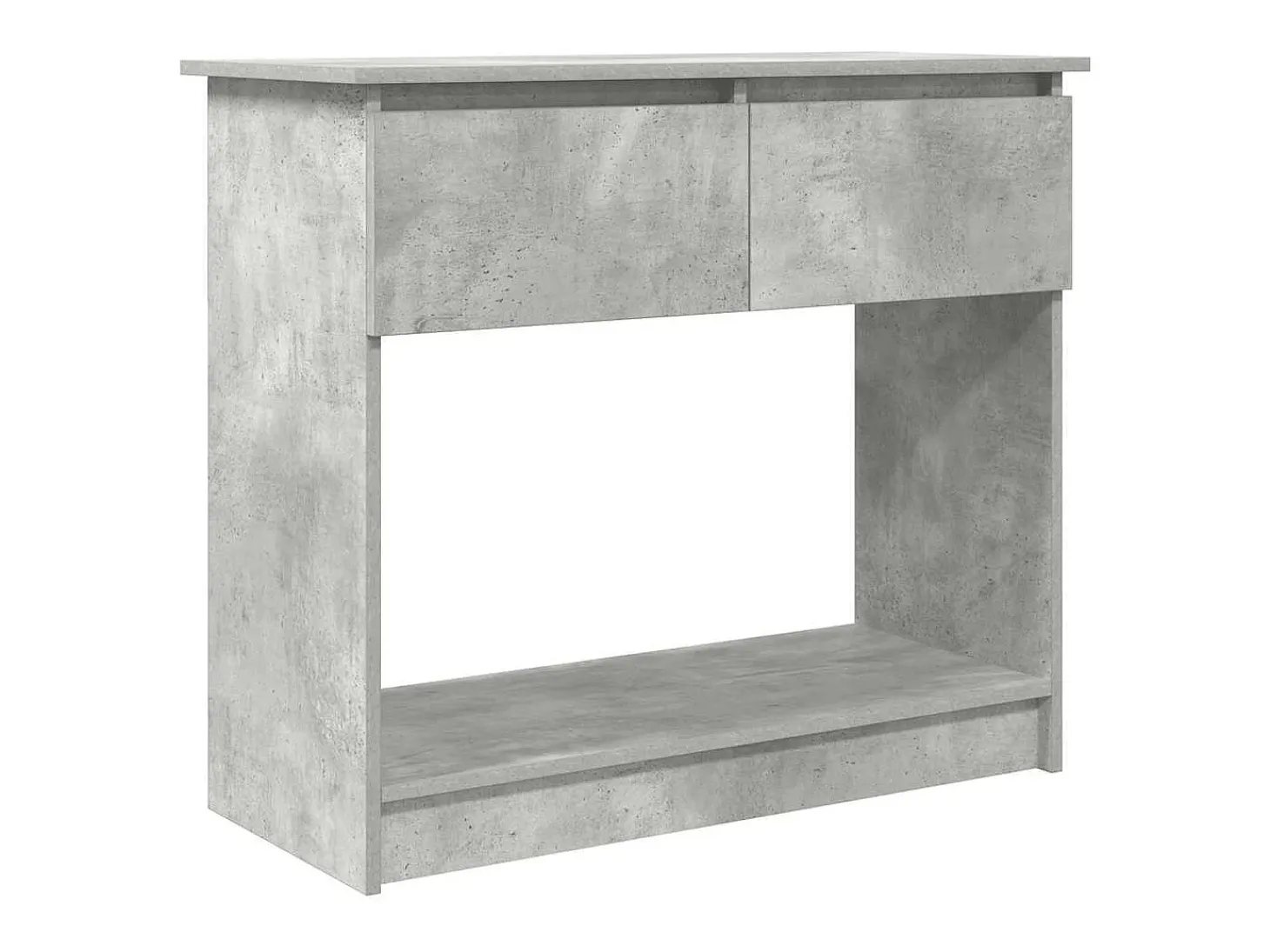 Consola con cajones, gris hormigón, 85,5x38,5x74,5 cm