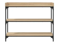 Consola con estantes roble Sonoma 100x30x80 cm