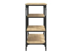 Consola con estantes roble Sonoma 100x35x75 cm