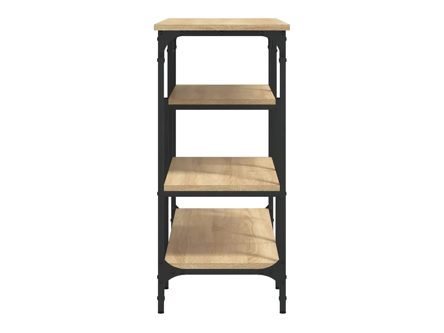 Consola con estantes roble Sonoma 100x35x75 cm