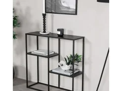 Consola de acero negro Staal