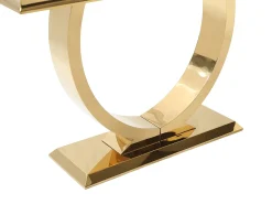 Consola de cristal templado y acero inoxidable - Oro y Negro - ROWAN de Pascal Morabito