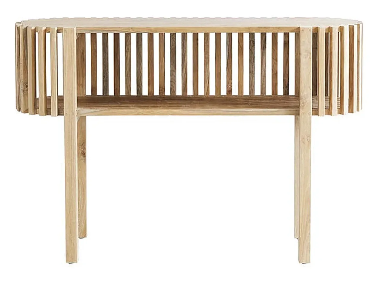 Consola de madera de teca maciza
