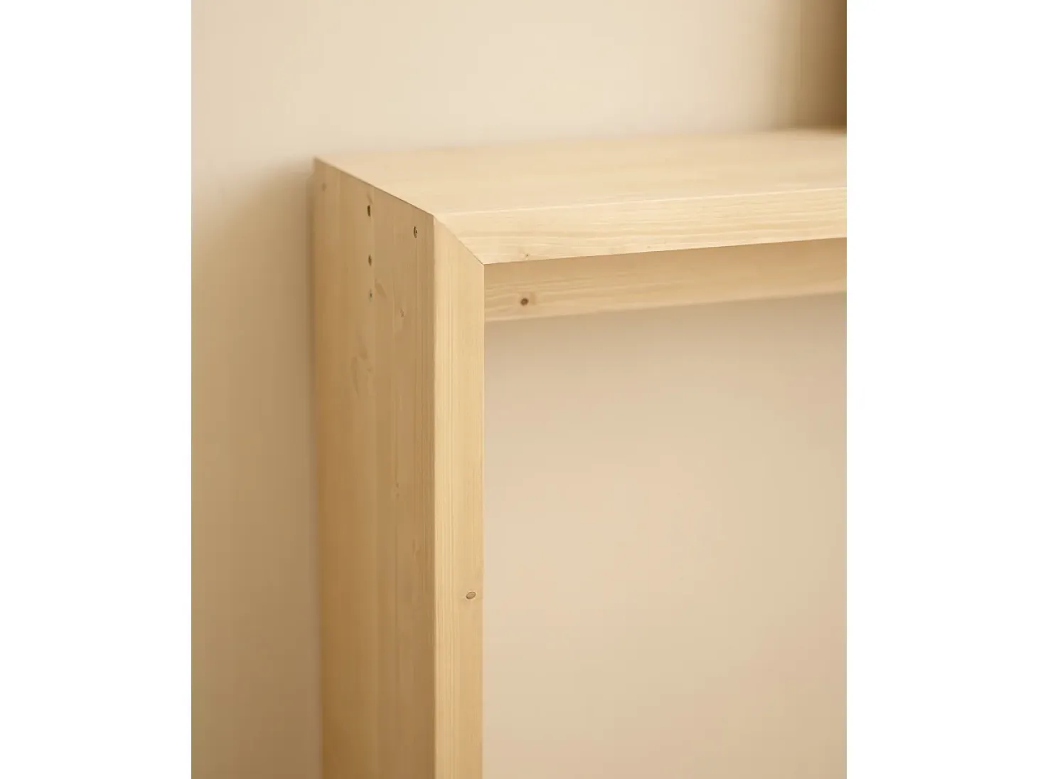 Consola de madera maciza de abeto Decowood en tono roble medio de 120x80cm - TELVA - DECOWOOD