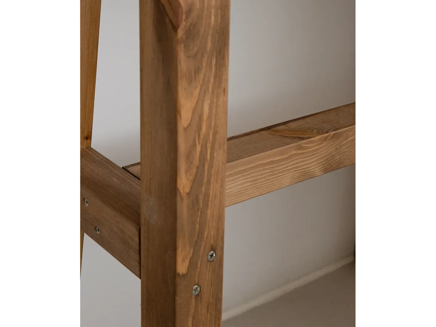 Consola de madera maciza en tono roble oscuro de 100x80cm - BATÁN - DECOWOOD