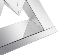 Consola de MDF y espejo - Color: plata - ISIDA