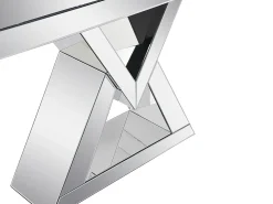 Consola de MDF y espejo - Color: plata - ISIDA