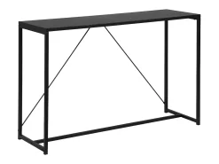 Consola de metal, 120cm negro
