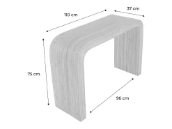 Consola de ratán natural, 110cm natural
