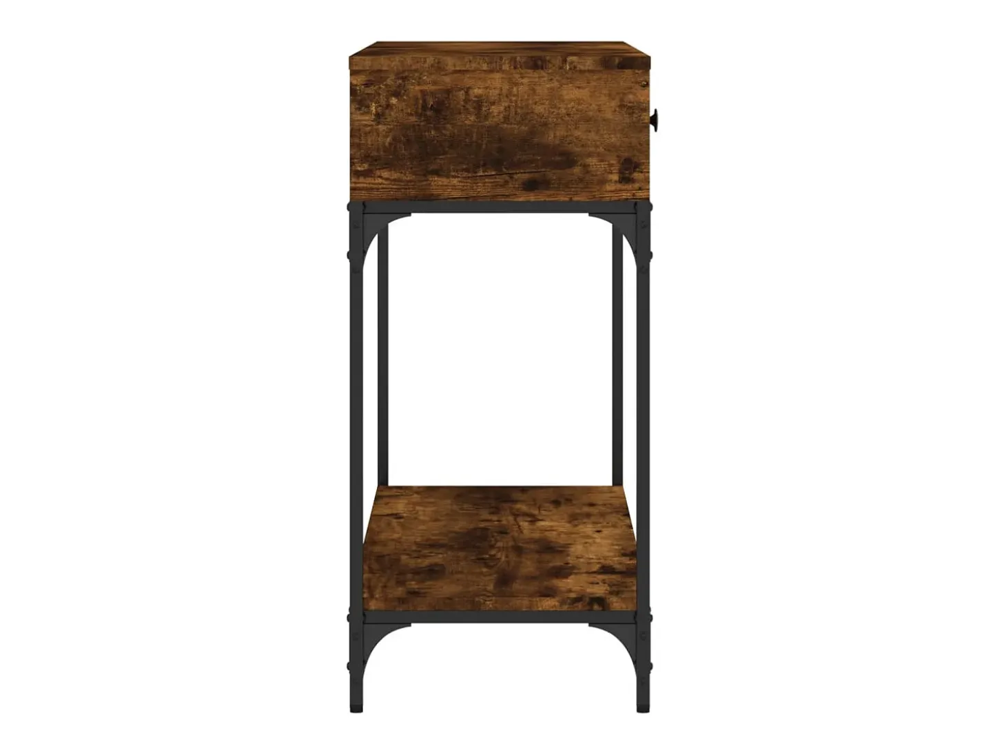 Consola de roble ahumado 100x34,5x75 cm madera de ingeniería