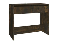 Consola de roble ahumado 89x41x76,5 cm madera de ingeniería