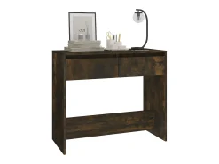 Consola de roble ahumado 89x41x76,5 cm madera de ingeniería