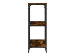 Consola de roble ahumado 102x35x90 cm madera de ingeniería