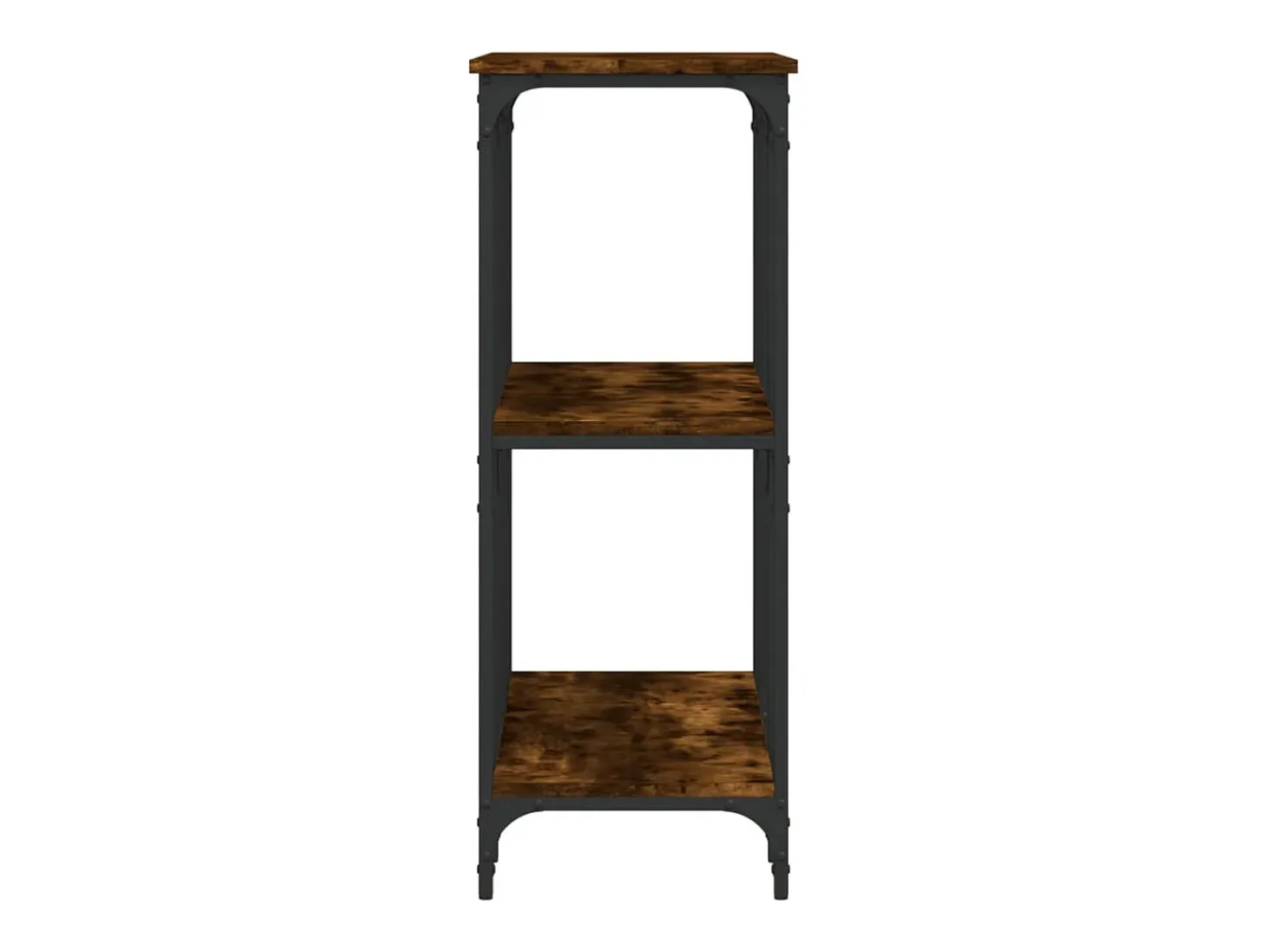 Consola de roble ahumado 102x35x90 cm madera de ingeniería