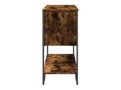 Consola de roble ahumado 100x35x74,5 cm madera de ingeniería