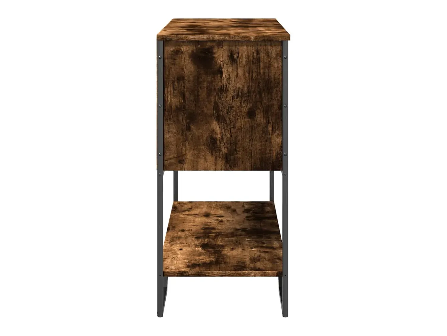 Consola de roble ahumado 100x35x74,5 cm madera de ingeniería