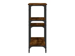 Consola de roble ahumado 102x29x75 cm madera de ingeniería