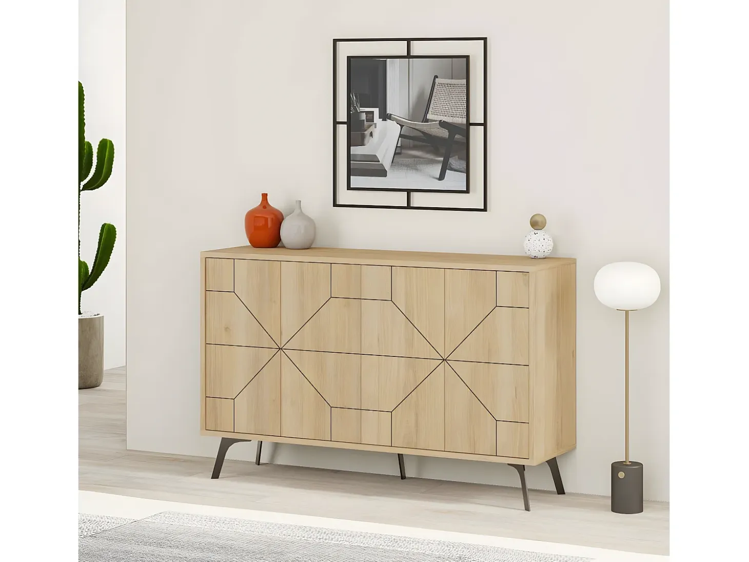Consola Dune 123 cm Roble