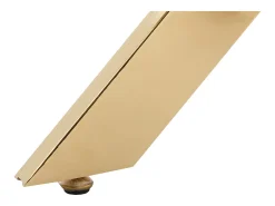 Consola en cristal templado y metal dorado - Transparente - COSIMA