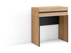 Consola entrada, 70x35x75cm, Recibidor, Con almacenamiento, Roble