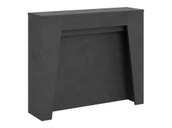 Consola extensible 90x25/211 cm Anea antracita espatulado extensiones internas