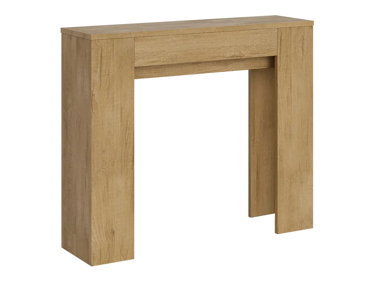 Consola extensible 90x25/181 cm Slick roble natural