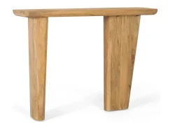 Consola fabricada a mano en madera de mango