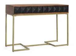 Consola fabricada en madera de mango y estructura de hierro