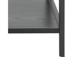 Consola mar 35x100cm 2 estantes color negro.