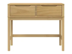 Consola marrón cera 89,5x36,5x73 cm pino macizo