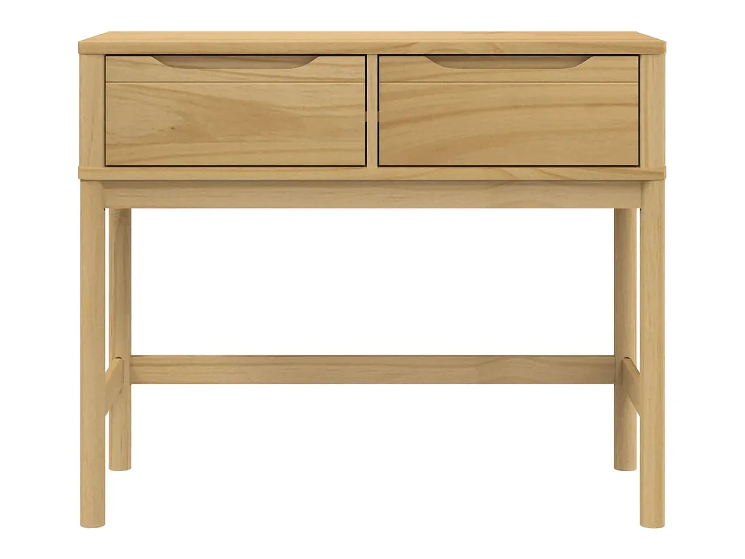 Consola marrón cera 89,5x36,5x73 cm pino macizo