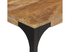 Consola marrón 110x35x76cm madera maciza de mango y hierro