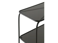 Consola metal con cristal