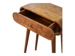 Consola Mini Round Chestnut