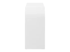 Consola moderna para recibidor - 120 x 35,5 x 76,5 cm - con 2 cajones + estante - MDF - blanco