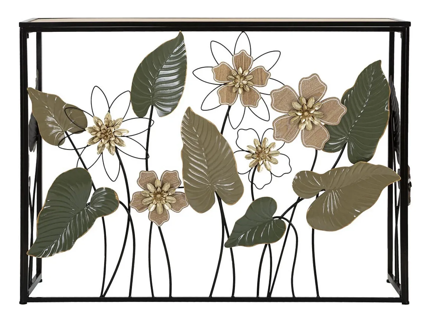 Consola Natura 2, Multicolor, 108x36,8x80 cm, Kendra Home