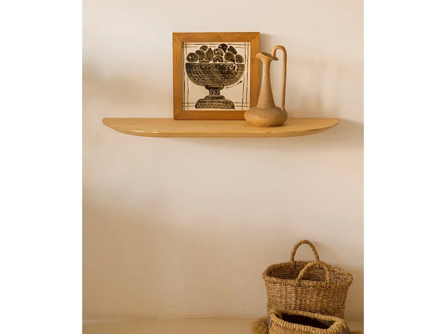Consola Recibidor de madera roble medio - BLOOM - DECOWOOD