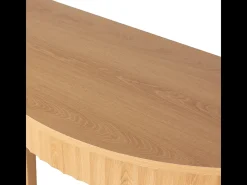 Consola redondeada con efecto ondulado y 2 niveles, altura 76 cm – BOLOGNE