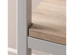 Consola Rise con estante 30x110 cm decoración fresno, gris.