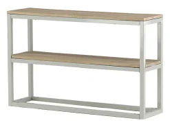 Consola Rise con estante 30x110 cm decoración fresno, gris.