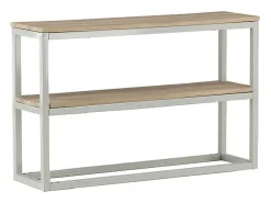 Consola Rise con estante 30x110 cm decoración fresno, gris.