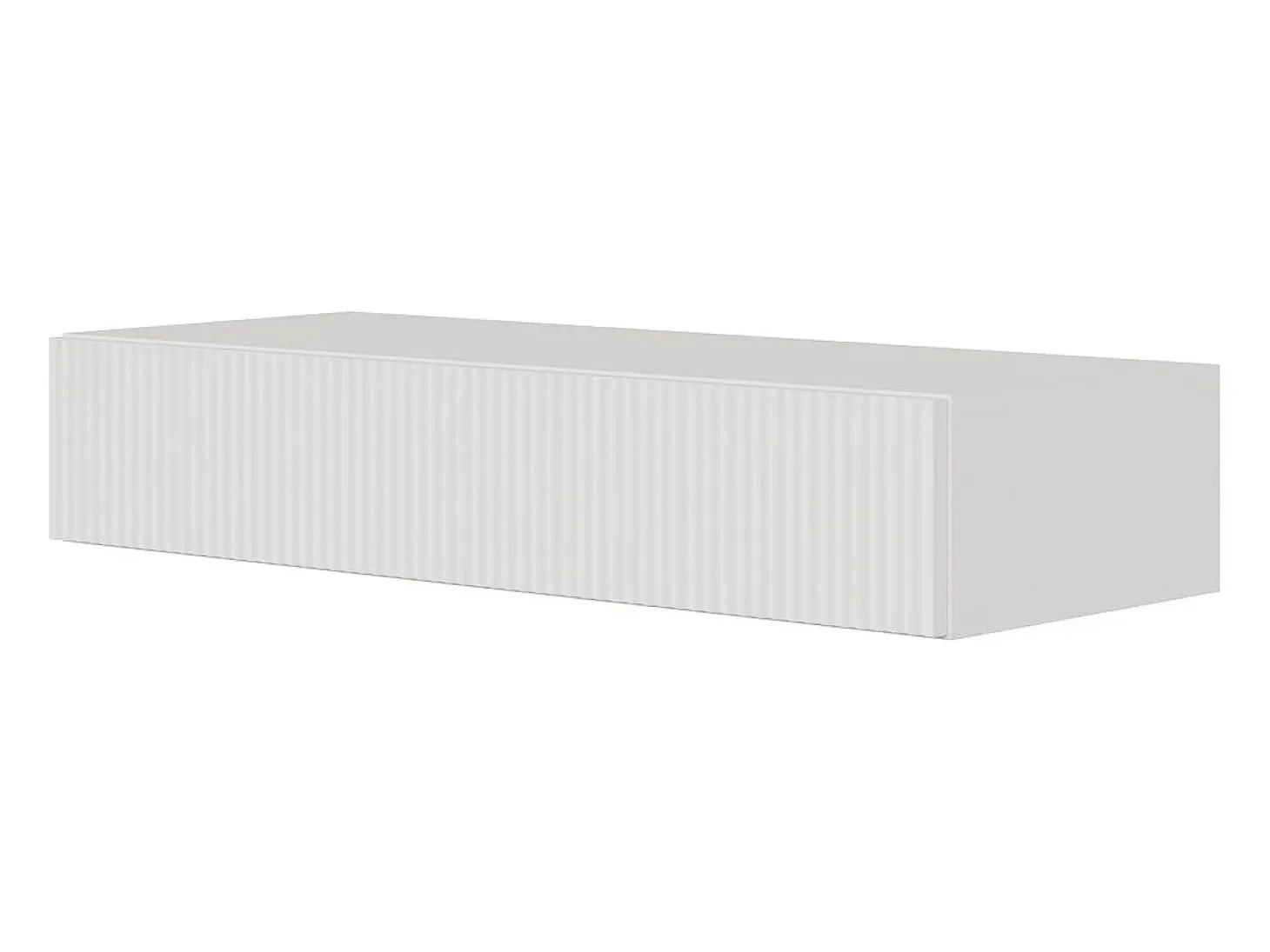 Consola suspendida con cajón - Blanca - 90 cm - VELDIO