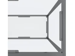 Consola transparente 160x35x75,5 cm Cristal templado